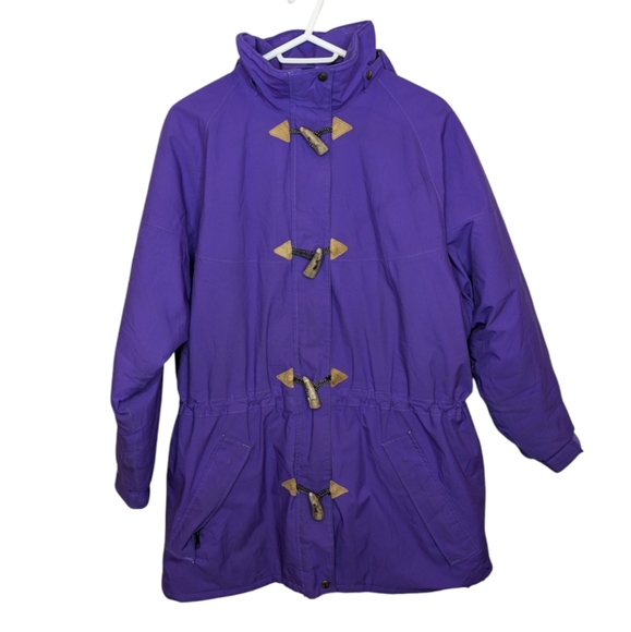 Vintage FarWest Zip Button Purple Winter Ski Jacket Coat Gore Tex - Picture 1 of 13